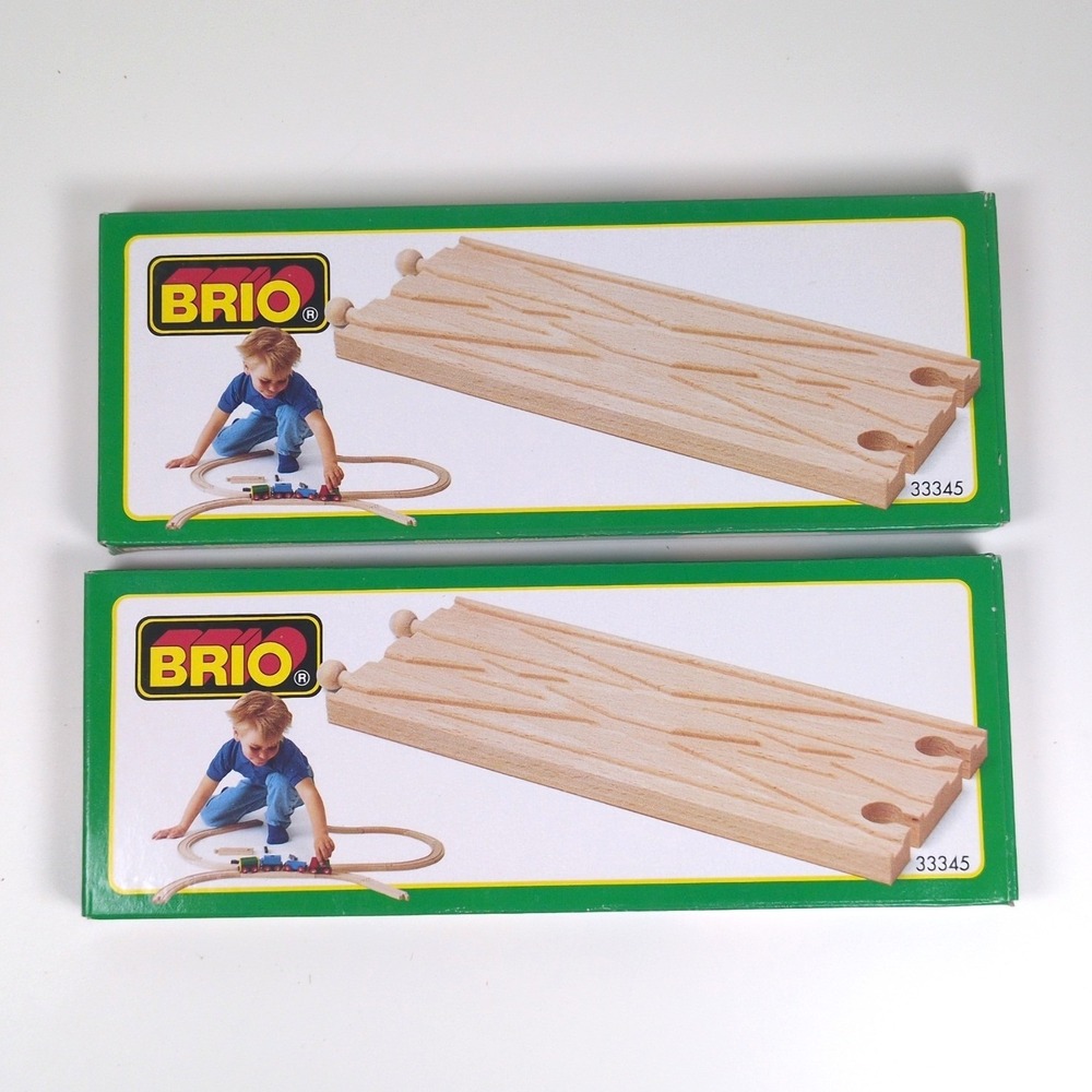 Vtg 90s Brio Train Track Natural Switching & Crossing Track 33345 Lot of 3 OS